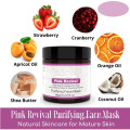 OEM Deep Cleansing Skin Brightening Pink Clay Purifying Face Mask